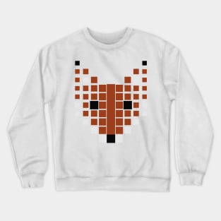 Fox head square pattern Crewneck Sweatshirt